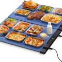 Warming Mat for Food, 2 Pack Electric Warming Trays for Parties Buffet, 7 Temperature Settings and 6 Hours Timer, Fast Heating, Portable Food Warmers for Gatherings, Family Countertop,Thanksgiving