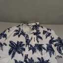 COOFANDY Men's Casual Button Down Shirts Short Sleeve Textured Summer Beach Shirt with Pocket (Blue, L)