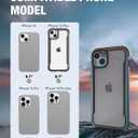 RAPTIC Shield for iPhone 15 Plus Case, Shockproof Protective Clear Case, Military Grade 10ft Drop Tested, Durable Aluminum Frame, Anti-Yellowing Technology Phone Case-6.7 inch, Black