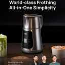 DREO Milk Frother, All-in-1 Electric Foam Maker for Coffee, 15oz/450ml Automatic Foam Frother for Latte Art-level Microfoam, 30+ Drinks, Easy to Clean, Dishwasher Safe, LED display