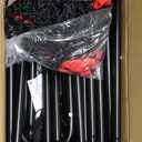 Adjustable Volleyball Rebounder Net 7x4 FT, Steel Frame & High-Tension PE Netting, Durable & Portable Volleyball Training Equipment Practice for Improving Volleying, Bumping, Spiking Skills (black)