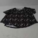 WEESO Womens Tshirts Loose Fit V Neck T Shirts Floral Tops Short Sleeve 2XL