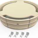 onlyfire Stainless Steel Charcoal Ash Basket, Charcoal Firebox Set with Heat Deflector for Weber 22-inch Kettle Charcoal Grills