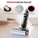 Roller Brush and Filter Replacement Compatible with Dreame H12 Pro, H12 Dual, G10 Pro Cordless Wet Dry Vacuum Cleaner Accessories, 3 Pack Roller Brushes + 4 Pack Vacuum Filters