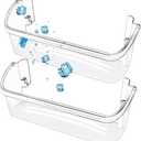 1 Pack UPGRADED 242126602 Refrigerator Door Bin Shelf Replacement for Frigidaire Electrolux Refrigerator Door Shelf Bin Bottom 1 Shelves - Side Shelf Rack Parts AP6278233 PS12364199 4547407