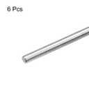 MECCANIXITY Fully Threaded Rod M5 x 500mm 0.8mm Thread Pitch 304 Stainless Steel Right Hand Threaded Rods Bar Studs 6 Pack