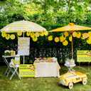 3 Pcs Lemonade Sign,12" x 16'' Fresh Squeezed Lemonade Yard Lawn Sign with Steel Stakes Double Sided Lemonade Stand Birthday Party Decorations for Lemonade Stand Supplies Store Home Outdoor