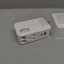 4-in-1 Retractable Gan Wall Charger Plug USB C,Travel Essentials Brick Multiport, 3ft Lightening+ Type C Cables,40W Fast Charging Foldable Block for iPhone 17 Pro/16/15/14/13,iPad,Galaxy