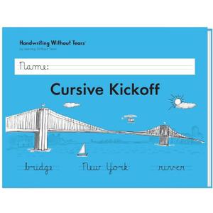 Learning Without Tears, Cursive Kickoff, Student Workbook, Age 7+, 2nd Grade+, Print and Cursive Handwriting Practice, Writing Book, School & Home, Language Arts, Tutoring