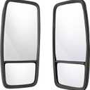 Left & Right Passenger Side Door Mirror for 2007-2023 ISUZU NPR, NPR-HD, NQR, NRR & 2008-2023 Chevy GMC W3500, W4500, W5500 Truck- Outside View Mirror Replaces # 8980493140, 8980493150 Black