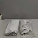 ChrisDowa Blackout Curtains 72 inches Long for Bedroom - 2 Panels Set Grommet Thermal Insulated Room Darkening Curtains for Living Room (Greyish White, 42 x 72 Inch)