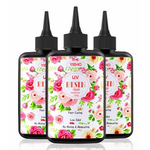 300g UV Resin,Upgraded Hard Type Crystal Clear Epoxy Resin Up Premixed UV Cure for Craft Jewelry Making