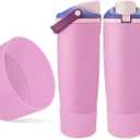 Silicone Boot for Owala 30oz & 40oz FreeSip Sway Bottles & Tumblers - Non-Slip, Scratch-Resistant, Stability Enhancer (Lilac Bloom)
