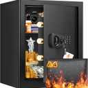 3.0 Cuft Large Fireproof Safe Box for HOME USE, Digital Home Security Safe with Programmable Keypad and Removable Shelf, Document Safe Fireproof Waterproof for Money Firearm Medicine Valuables