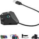 Keyboard and Mouse Adapter for Nintendo Switch/PS4/PS3/Xbox One/Xbox 360 Console Converter, Keyboard Mouse Adapter Support Mapping & Reset Button, Perfect for FPS, TPS, RPG, RTS Games