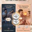 New Parents Gifts for Couples, Double-Sided Funny Decision Coin and 2026 Est. Keychain Set, Flip for Household Tasks, Stainless Steel Split Heart Keepsake for Expecting New Mom Dad
