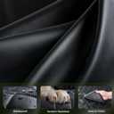 Back Seat Extender for Dogs 57 * 28.7 in, Waterproof Leather Fabric Dog Car Seat Cover for Back Seat, Foldable in the Car, Hard PVC Panels Bottom Support to 330 lbs, Full Coverage for Full Size Truck