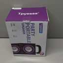 Bluetooth Speakers, 80W(Peak) Wireless TWS Portable Bluetooth Speaker, Beat-Driven Lights, 100dB Loud Stereo Speaker with BassUp, Speakers with Subwoofer for Outdoor, Party, Camping (DeepBlack)