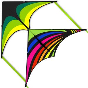 Mint's Colorful Life Delta Kite for Kids & Adults, Extremely Easy to Fly Kite for Beach Trip, Best Kites for Beginners, 300ft String Handle Included