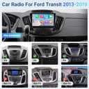 Leadfan Car Radio for Ford Transit 2013-2019 Stereo with Wireless Carplay Android Auto, 9'' Touchscreen for Ford Transit GPS Navigation Bluetooth WiFi Rear Camera FM Mirrorlink Split Screen SWC