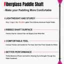 Adjustable Kayak Paddle, Fiberglass Shaft and Reinforced PP Blade | Lightweight and Floating Kayak Oar for Adults, 3-Piece, Size: 240-260 cm/94-102"