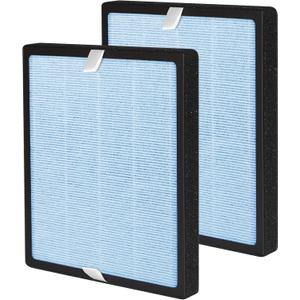 M11 Replacement Filter Compatible with HIMOX M11 Air Purifier, 2-in-1 H13 True HEPA 3-Stage Filtration Activated Carbon, 2 Pack