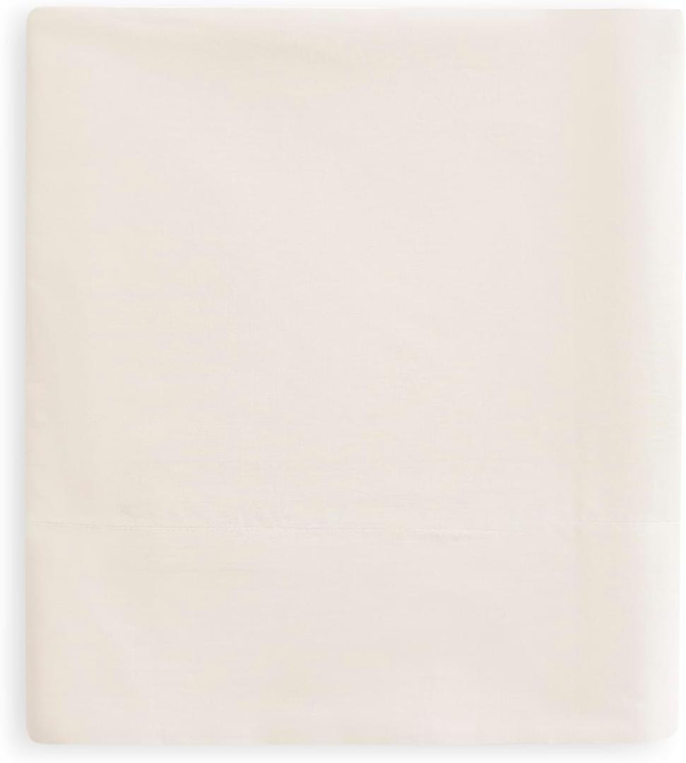 Linen Closet Fitted Sheet  100% Cotton Percale, Cool & Crisp, Brushed for Softness, Deep Pocket Fits Mattresses up to 17", Breathable, Durable, Easy Care, 1-Piece Bottom Sheet, Queen Size, Beige