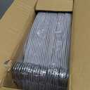 TIMMY Plastic Hangers 50 Pack No Shoulder Bump Suit Hangers Non Slip Space Saving Clothes Hangers Curved Design to Protect Clothes Shape(Grey)