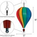 In the Breeze Rainbow Poly 10-Panel Hot Air Balloon