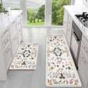 Sofort Kitchen Mats for Floor, Anti Fatigue Cushioned Kitchen Rugs Set of 2, 17 Inch x 29 Inch, 17 Inch x 47 Inch