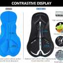 Men's Cycling Shorts Anti-Slip Leg 4D Padded Bike Shorts with 3-Pockets Breathable Biking Bicycle Motorcycle Half-Pants Gray L
