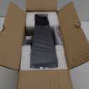 Ceiling Fans with Lights,36" LED Fan Light Hanging with Hook,Hook Type Ceiling Fan,Plug in Ceiling Fan Light,40W,3000-6500k,Remote Control,Portable Fan for Camping Bed,Patios,(Black)