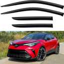 Window Visors Rain Guards for 2018-2024 Toyota CHR/C-HR, Out-Channel Window Vent Wind Deflectors Visors Shades