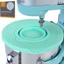 Silicone Mixer Bowl Cover Compatible with KitchenAid 6-7 Quart Bowl-Lift Stand Mixers, Mixing Bowl Lid Dustproof and Splash-Proof(Green)