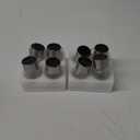 GIGALUMI 8 Pack Solar Outdoor Hanging Lights - Warm White LED, Water Resistant, Glass, Rechargeable Battery