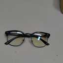 racico Computer Blue Light Blocking Glasses Blue Light Glasses Men Women, Anti Blu-Ray Clear Gaming Glasses Lenses (*All Black)