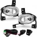 2pcs Fog Lights Compatible With 2010 2011 Honda CRV Fog Lamps with Wiring Harness and Switch H11 12V 55W Clear Lens Left Driver and Right Passenger Side