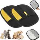 Afnmttly Pet Hair Removal Glove for Cats & Dogs, 2025 New Upgrade Efficient Grooming Gloves for Pet Hair, Cat Grooming Gloves for Hair Removal, Reusable Pet Hair Remover Glove (2Pcs)