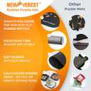 The Original Newverest Jigsaw Puzzle Mat Roll Up, Saver Pad 46 x 26 Portable Keeper Up to 1500 Pieces with Non-Slip Rubber Bottom & Smooth Top + 3 Puzzle Sorting Trays & Travel-Friendly Storage Bag