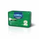 Medline FitRight Extended Wear Stretch Briefs, Overnight Adult Diapers with Tabs, Size 2 (Bag of 20) (Beige, XL)