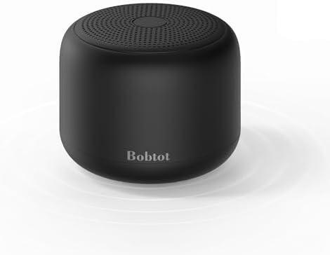 Amazon.com: Bobtot Portable Bluetooth Speakers with Strap Easy to Carry, Wireless IPX5 Waterproof Mini Speaker with Loud Stereo Sound, 20 Hours Playtime, Rechargeable Battery, Built-in Microphone, Black : Electronics
