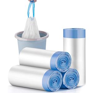 Garbage Bags, Suitable For Household, Kitchen, Dining Room, Living Room, Garbage Sorting(5 rolls)