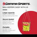 Gamma Sports BallHopper, Brute 325, Hoppette 50, Hi Rise 75, & Pro 90, Tennis Ball Hoppers & Carts, Easy Pick Up, Carrying & Storage, Durable, Pickleball, Padel