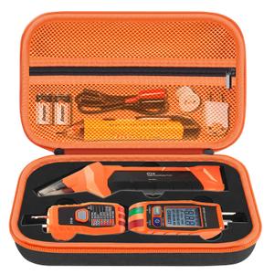 Hard Case for Klein Tools ET310 AC Circuit Breaker Finder Electric Tester & 80041 Outlet Repair Tool Kit & RT250 GFCI Outlet Tester and Accessories Electrical Tools Storage Organizer Bag (Case Only)
