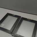 6x8 Floating Picture Frames Set of 2, Double Glass Floating Frame for 4x6, 5x7 Pictures or Full Display 6x8 Photos Tabletop or Wall Hanging
