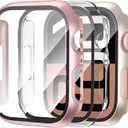 3-Pack Case for Apple Watch Series 10 42mm with Tempered Glass Screen Protector, Ultra-Thin Scratch Resistant Full Protective Hard Bumper Cover for iWatch 42mm Accessories