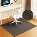 BAGAIL Office Chair Mat for Hardwood Floor, 45"x53" Heavy Duty Computer Chair Mat - Fast Flat & Smooth Glide - Non-Slip Desk Chair Floor Protector for Home Office - Dark Brown