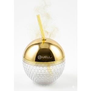 B•WELL Gold Disco Ball Tumbler Water Bottle