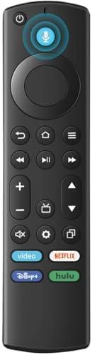 ORQRQO Replacement Remote for All Fire Series, TV Stick (HD, 4K, 4K Max, Lite), TV Cube and Omni, Insignia, Toshiba, Smart TVs, with Voice Control,2 Pack