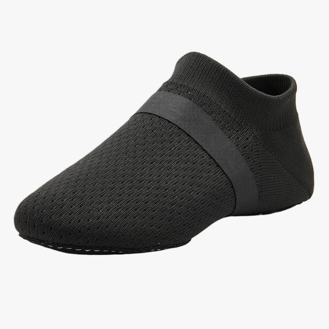 SANGEESON Slip-on Jazz Shoes for Women and Men's Lightweight Breathable Dance Shoes, SIZE 6-6.5